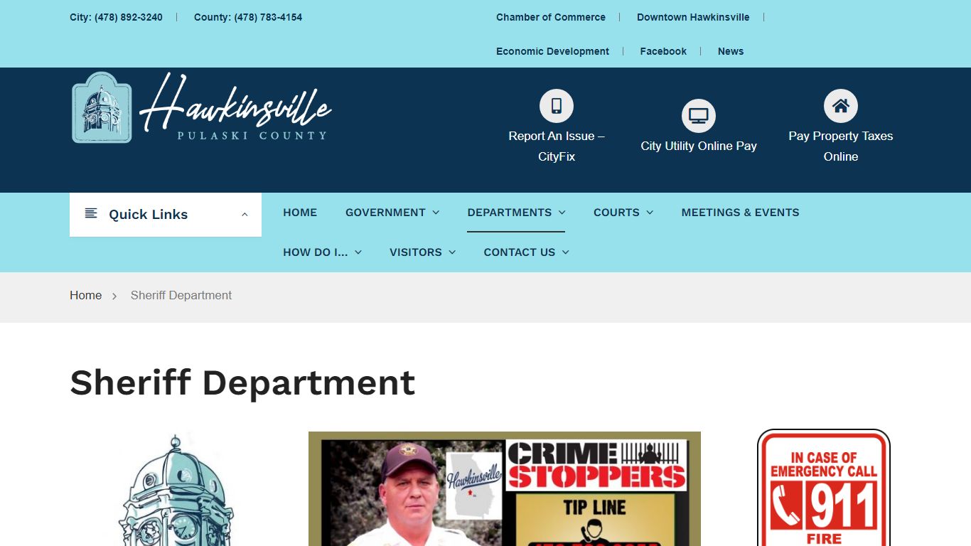 Sheriff Department – Hawkinsville – Pulaski County